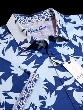 NEW Robert Graham Mens Bold Floral 3XL Short Sleeve Classic Sport Shirt